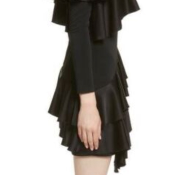 Alice + Olivia Izzy One Shoulder Ruffle Dress - Picture 2 of 3